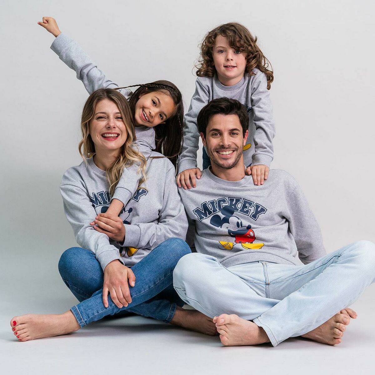 Kindersweater zonder Capuchon Mickey Mouse Grijs